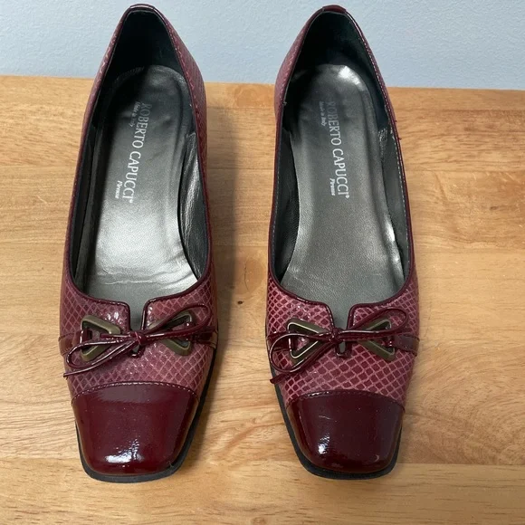 Roberto Capucci Shoes | Italian Made Red Dress Shoes | Color: Red | Size: 7 | Suhwang's Closet